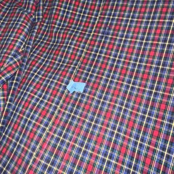 Ralph Lauren Red, Blue & Green Plaid Button-Down Shirt - Picture 6 of 6